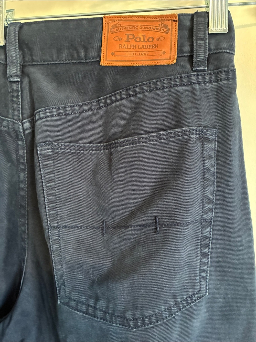 Vintage Polo Ralph Lauren 650 Straight Leg Pants Dark Navy Blue Men’s 32x32